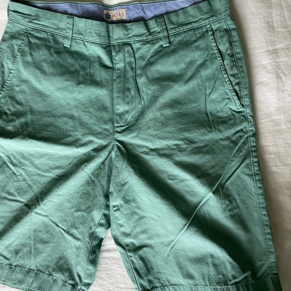 J. Crew shorts, sea green, M or 32